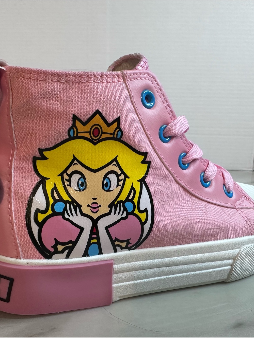 Nintendo Kids Pink High-Top Sneakers with Princess Graphic